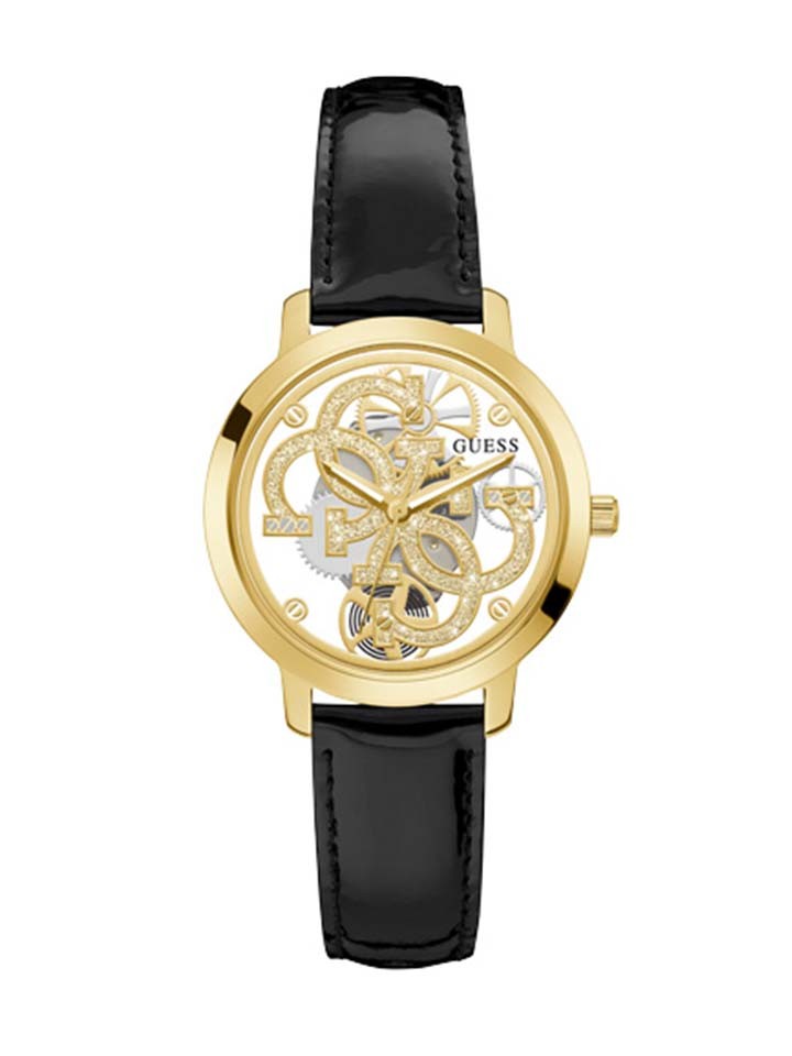 Guess Ladies Watch Black QUATTRO CLEAR - GW0383L1