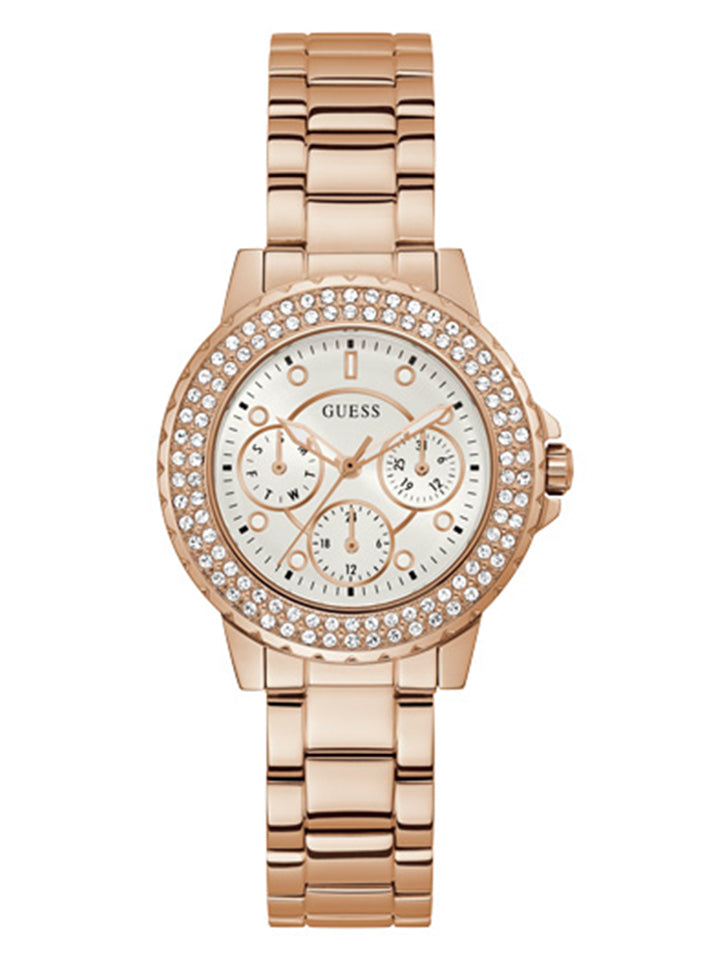 Guess Ladies Watch Rose Gold CROWN JEWEL GW0410L3