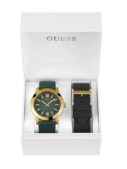 Guess Gents Watch CRESCENT Green Gold - GW0630G2