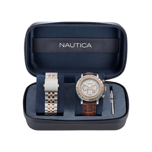 Nautica Gents Boxset Watch Spettacolare Reissue - NAPSPF204